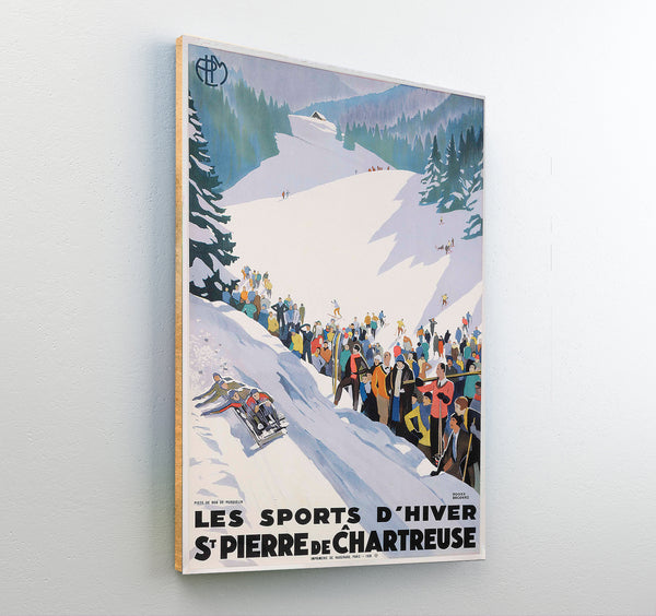 St. Pierre de Chartreuse.  French Winter Sports Poster