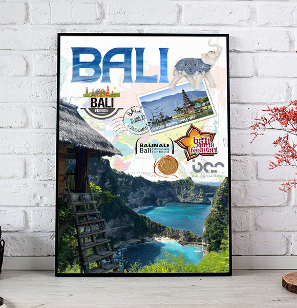 Bali Retro Poster