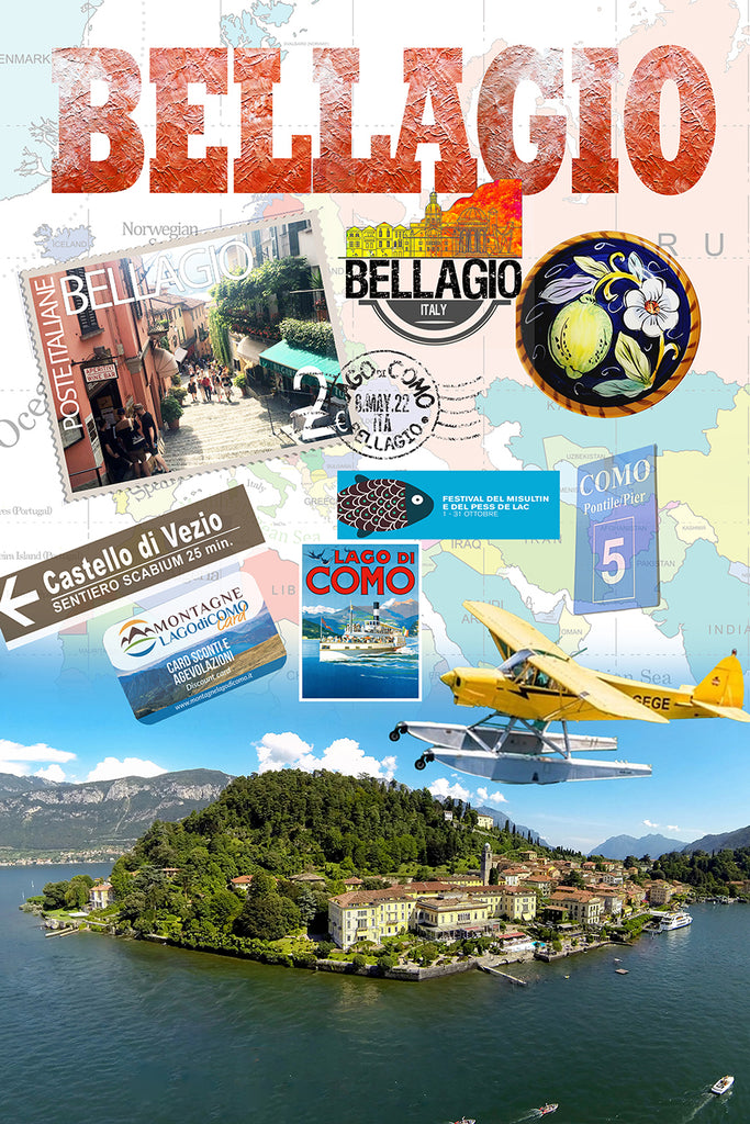 Bellagio Retro Poster