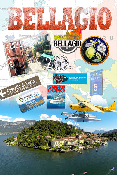 Bellagio Retro Poster