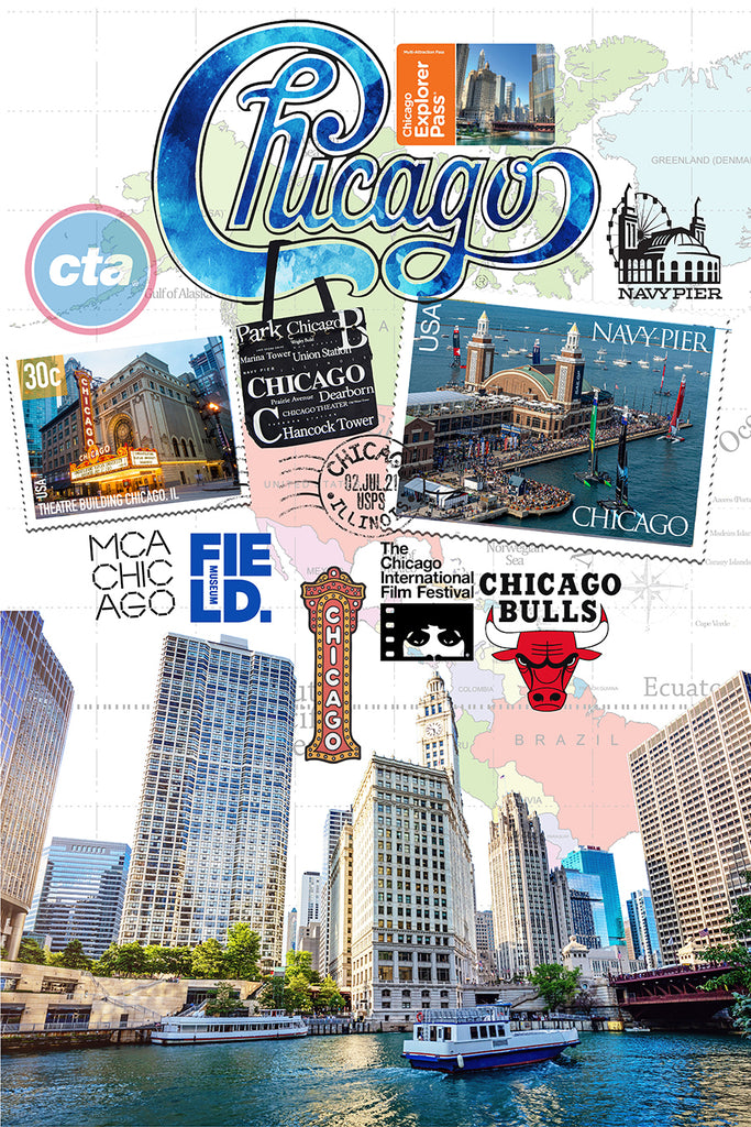 Chicago Retro Poster
