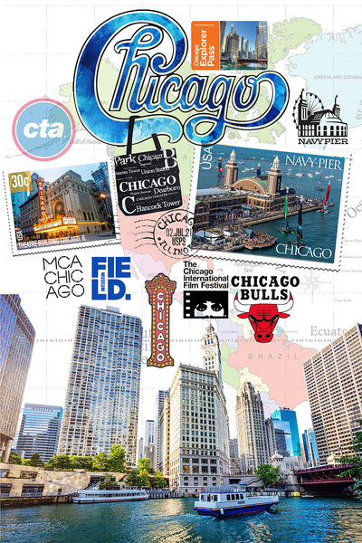 Chicago Retro Poster