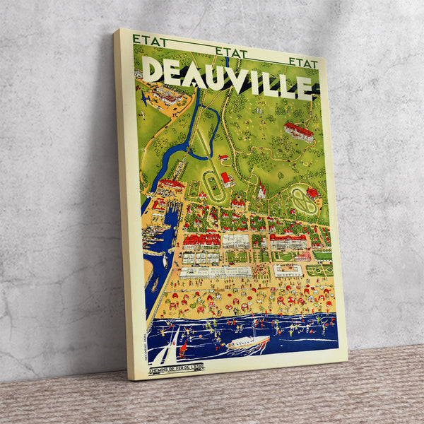 Deauville, National French Railways Vintage Poster by Roger de Valerio