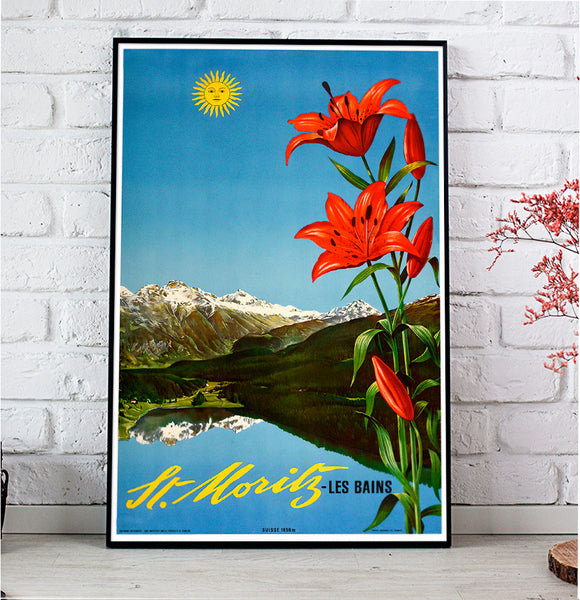 St. Moritz-Les Bains Travel Poster