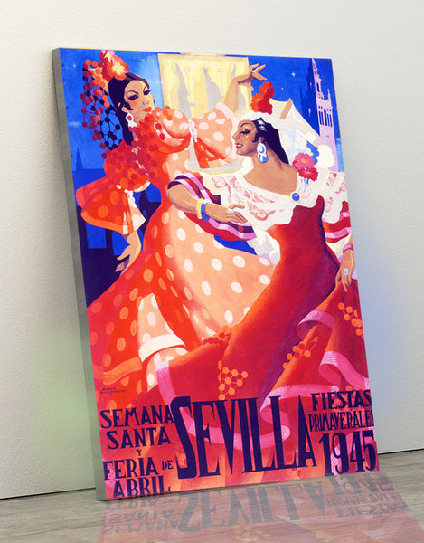 Sevilla Festival Poster  Sevilla Poster April Festival of Seville, (1945)