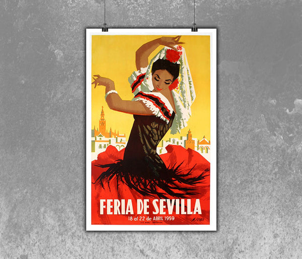 Sevilla Festival Poster Feria de Abril 1959