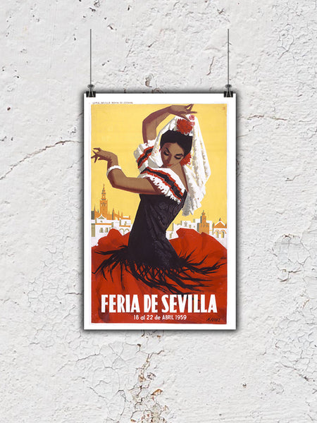 Sevilla Festival Poster Feria de Abril 1959