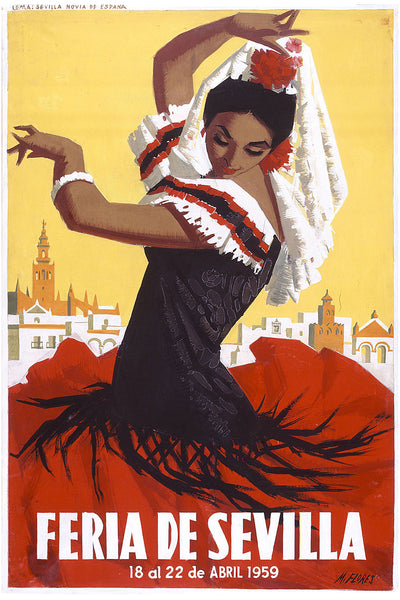 Sevilla Festival Poster Feria de Abril 1959