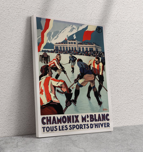 Chamonix Mt. Blanc Tous le Sports D'hiver Poster by Broders