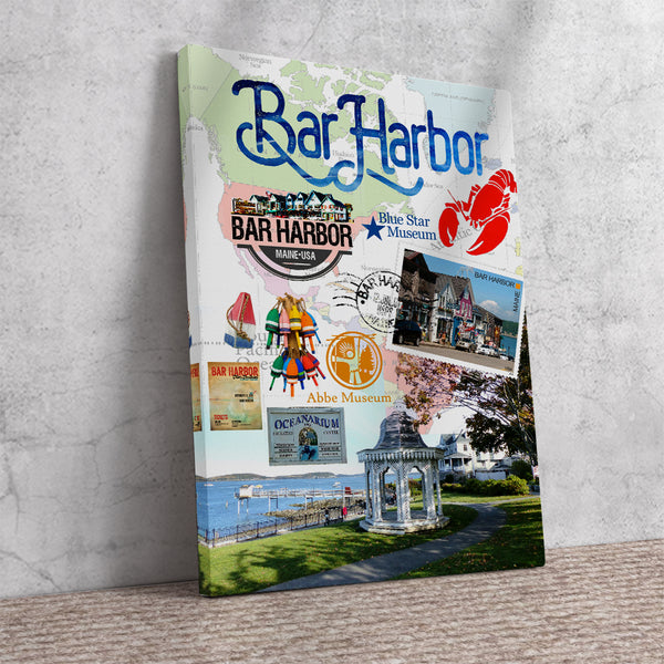 Bar Harbor Retro Poster