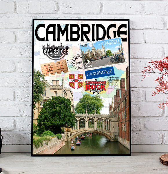 Cambridge Retro Poster