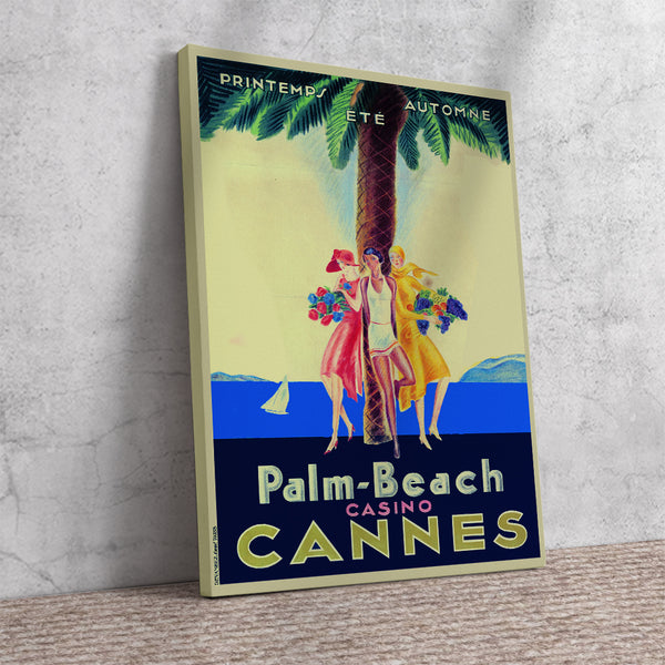 Palm Beach Casino, Cannes  - Vintage Travel Poster