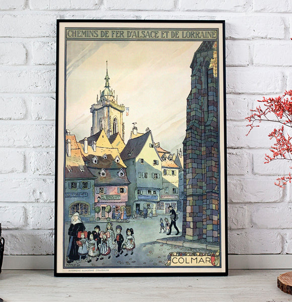 Colmar, Vintage French Travel Poster 1921