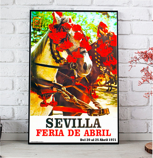 Sevilla Festival Poster-Semana Santa 1971 Vintage Travel Poster