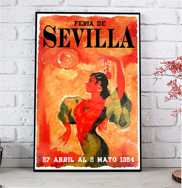 Feria de Sevilla 1954 Remake Poster by   LEONCIO ÃLVAREZ-OSSORIO BARRAU