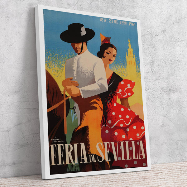 Sevilla Festival Poster Feria de Abril 1961 by Alvarez Gomez