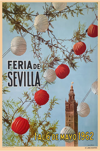 Sevilla Festival Poster Feria de Abril 1962