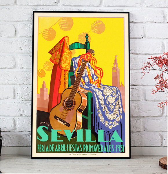 Sevilla Festival Poster Feria de Abril 1951