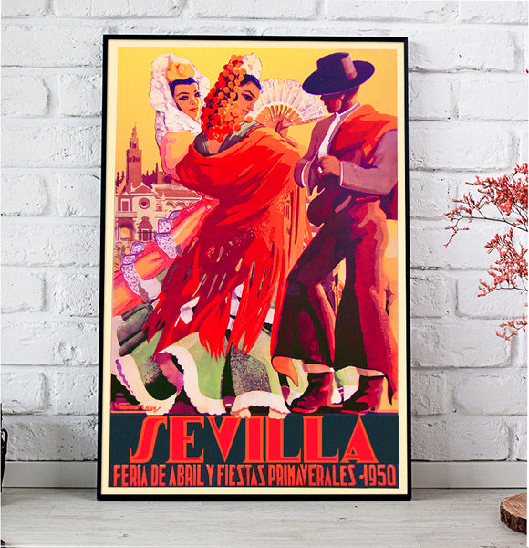 Sevilla Festival Poster Feria de Abril 1950