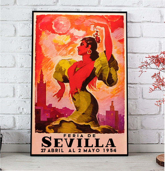 Feria de Sevilla 1954  Poster by LEONCIO ÁLVAREZ-OSSORIO BARRAU