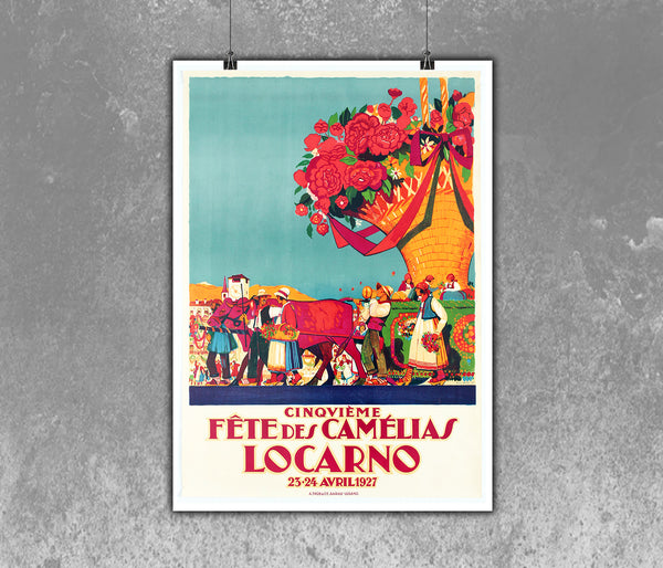 Fete des Camelias Locarno 1927 Festival Poster