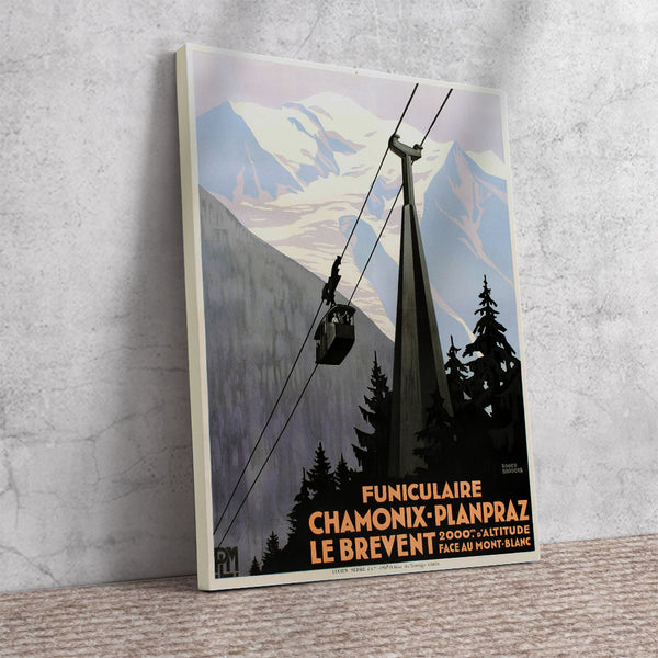 Funiculaire/Chamonix-Planpraz le Brevent 1928 by Roger Broders,