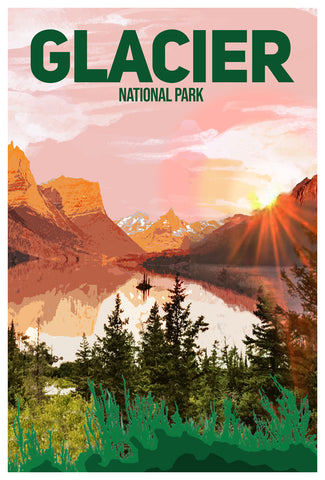 Glacier National Park Poster 2