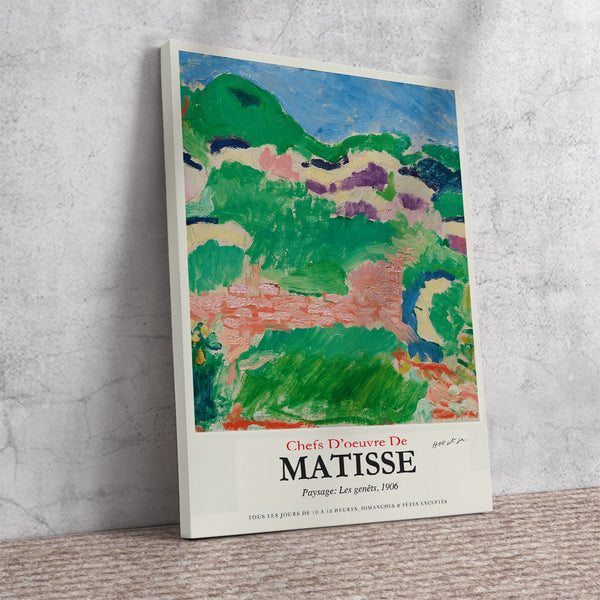 Chefs D'oeuvre De Matisse. Paysage:Les genets 1906 Vintage Poster