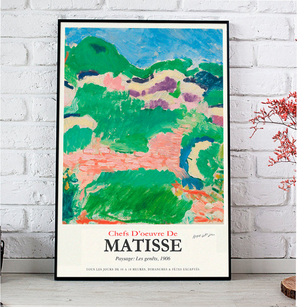 Chefs D'oeuvre De Matisse. Paysage:Les genets 1906 Vintage Poster