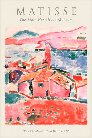 View of Collioure, Henri Matisse 1905 Vintage Poster