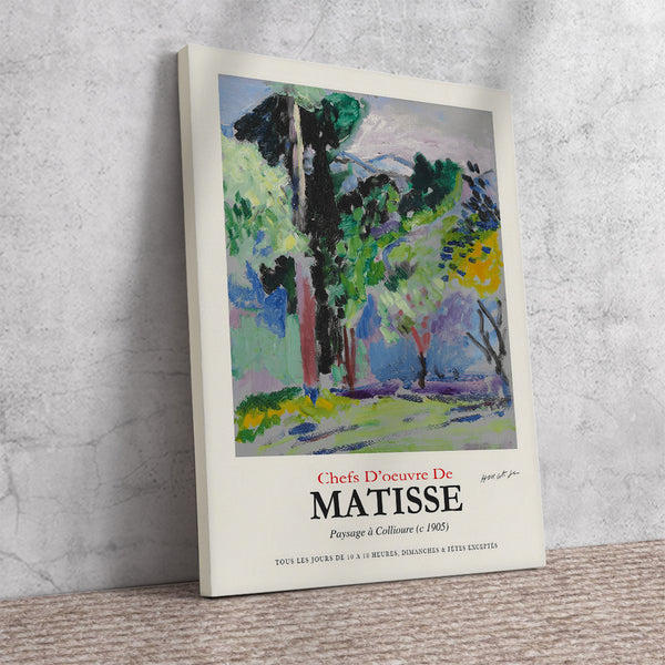 Matisse Paysage a Collioure (1905) Poster Canvas