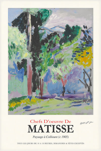 Matisse Paysage a Collioure (1905) Poster