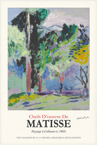 Matisse Paysage a Collioure (1905) Poster