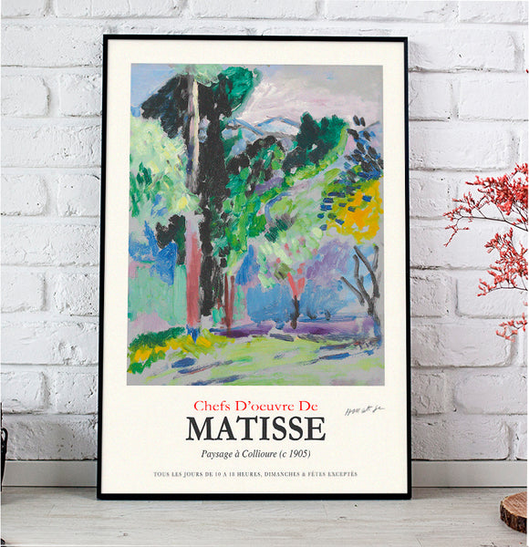 Matisse Paysage a Collioure (1905) Poster