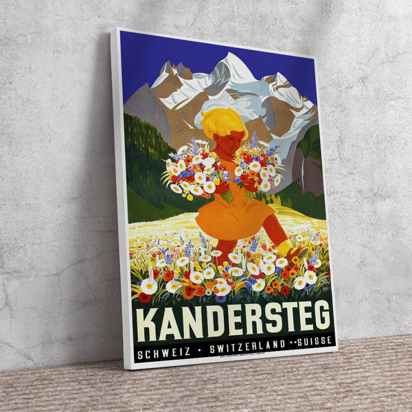 KANDERSTEG - by Carl Moos - 1932 Vintage Swiss Travel Poster