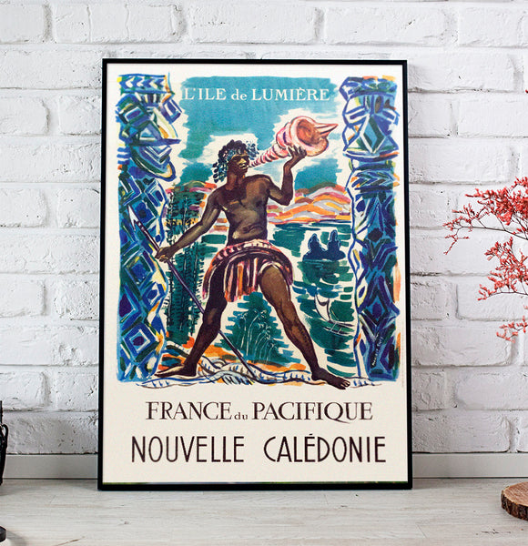 Nouvelle Caledonie (New Caledonia) South Pasific Travel Poster