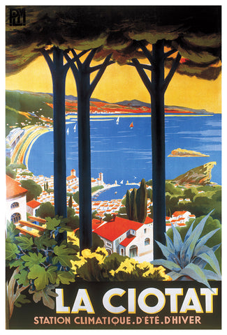 La Ciotat Station Climatique. D’Ete. D’Hiver by Allut Piny, 1930 Travel Poster