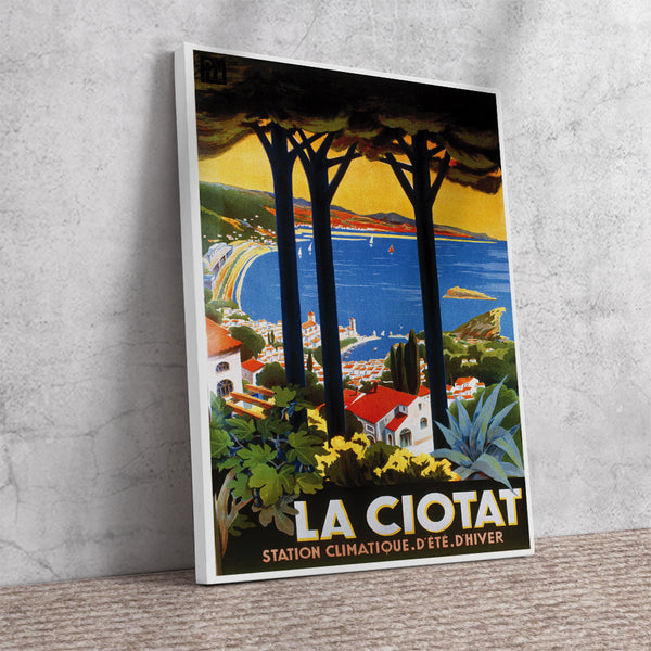 La Ciotat Station Climatique. D’Ete. D’Hiver by Allut Piny, 1930 Travel Poster   Canvas