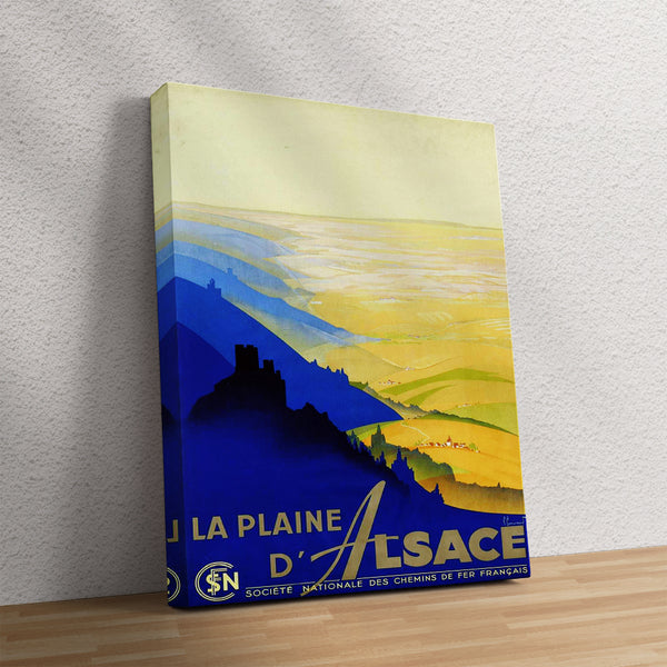 La Plaine d'Alsace-France Canvas Poster