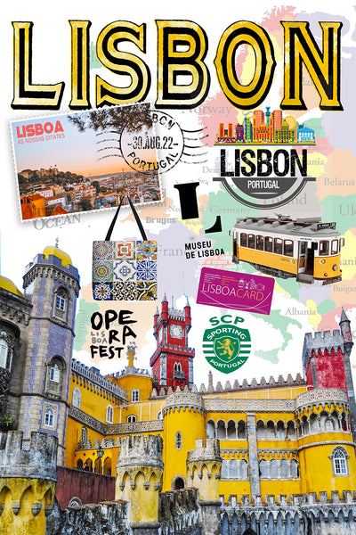 Lisbon Retro Poster