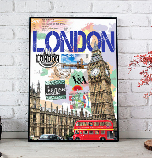 London Retro Poster 