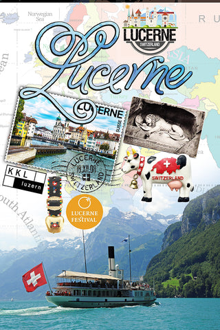 Lucerne Retro Poster