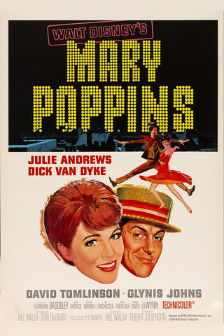 Mary Poppins 1964 Musical Movie Poster