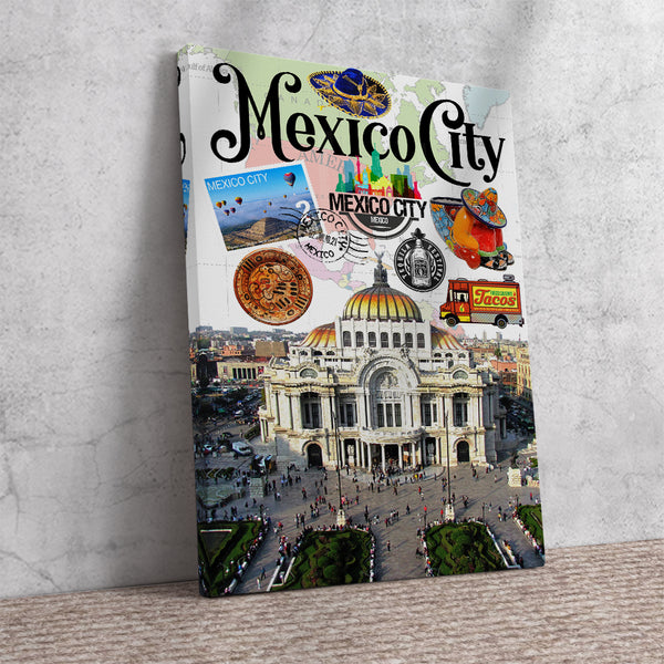 Mexico City Retro Poster