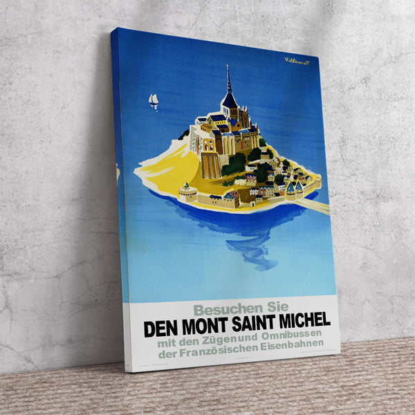 Visitez Le Mont Saint-Michel  Vintage travel Poster