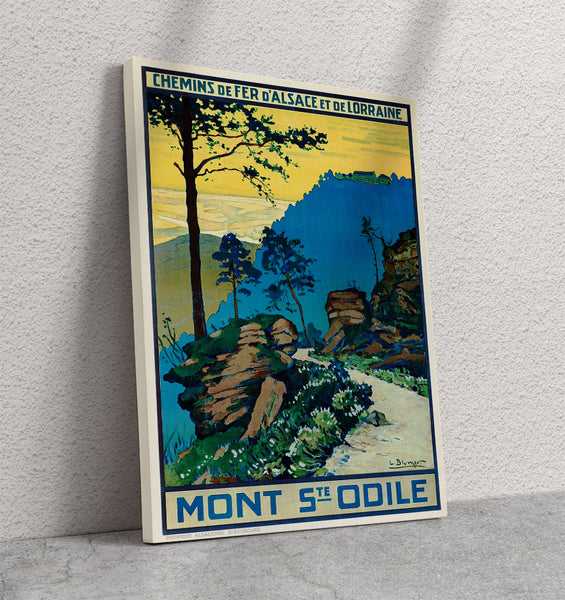 Mont Ste Odile Poster Rare Vintage Travel Poster by Blumer