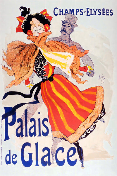 Palais de glace--Champs Elysées / Chéret Vintage French Poster 1893