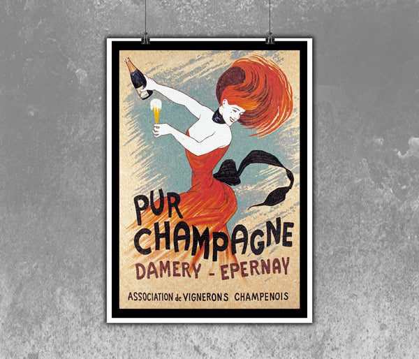 Pur Champagne Advertising Poster