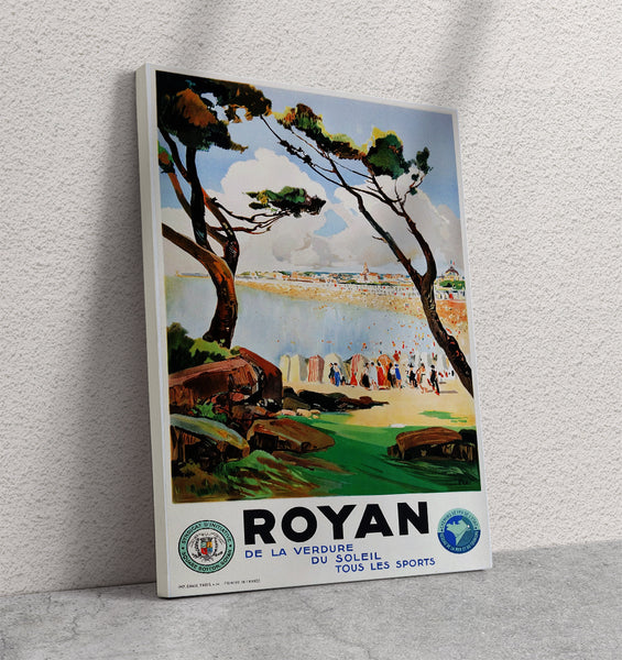 Royan France Vintage Travel Poster