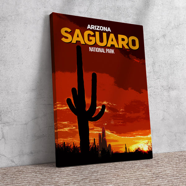 Saguaro National Park Poster in Canvas @CitiesWeLove.Store